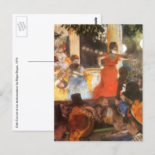 Cafe Concert bij Les Ambassadeurs door Edgar Degas Briefkaart
