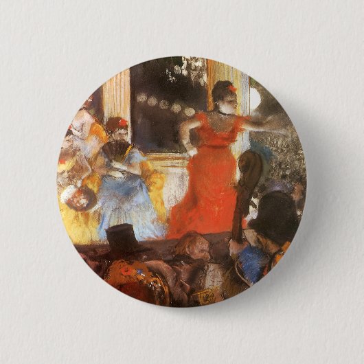 Cafe Concert bij Les Ambassadeurs door Edgar Degas Ronde Button 5,7 Cm (Voorkant)