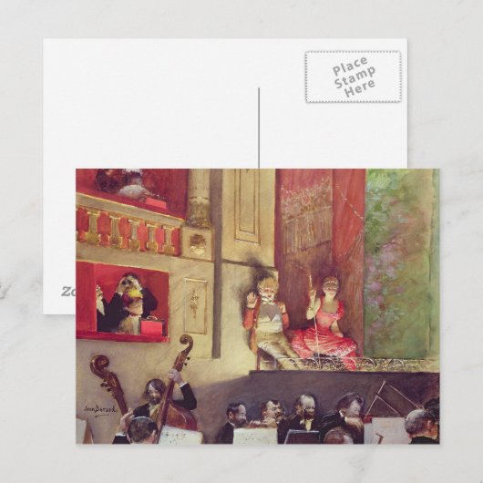 Cafe Concert Briefkaart (Voorkant / Achterkant)