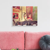 Cafe Concert Canvas Afdruk (Insitu (Woonkamer))