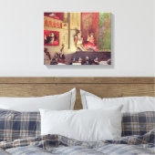 Cafe Concert Canvas Afdruk (Insitu (Slaapkamer))