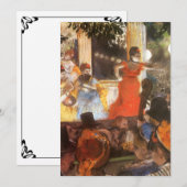 Cafe Concert in Les Ambassadeurs door Edgar Degas (Voorkant / Achterkant)