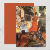 Cafe Concert in Les Ambassadeurs door Edgar Degas (Voorkant / Achterkant)