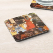 Cafe Concert in Les Ambassadeurs door Edgar Degas Bier Onderzetter (Linkerzijde)