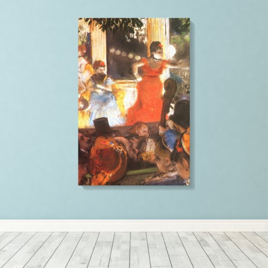 Cafe Concert in Les Ambassadeurs door Edgar Degas Canvas Afdruk (Insitu (Houten vloer))