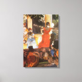 Cafe Concert in Les Ambassadeurs door Edgar Degas Canvas Afdruk (Voorkant)
