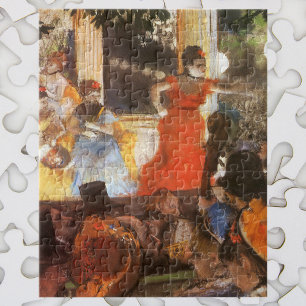 Cafe Concert in Les Ambassadeurs door Edgar Degas Legpuzzel
