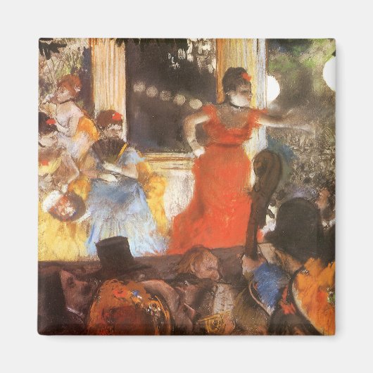 Cafe Concert in Les Ambassadeurs door Edgar Degas Magneet (Voorkant)