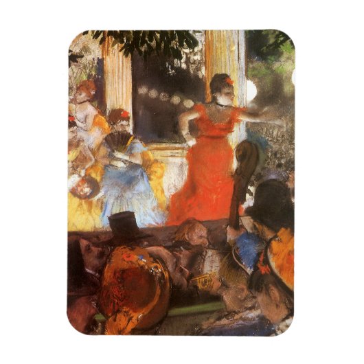 Cafe Concert in Les Ambassadeurs door Edgar Degas Magneet (Verticaal)
