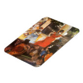 Cafe Concert in Les Ambassadeurs door Edgar Degas Magneet (Linkerzijde)