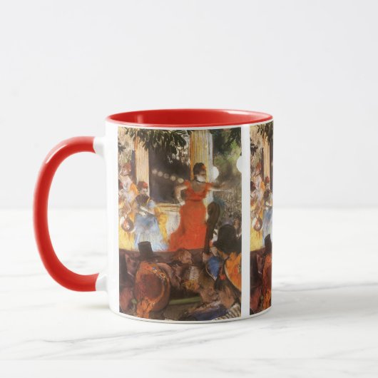 Cafe Concert in Les Ambassadeurs door Edgar Degas Mok (Links)