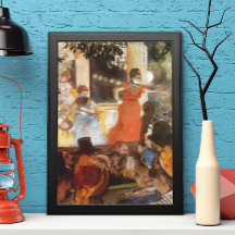 Cafe Concert in Les Ambassadeurs door Edgar Degas