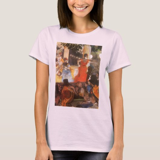 Cafe Concert in Les Ambassadeurs door Edgar Degas T-shirt (Voorkant)