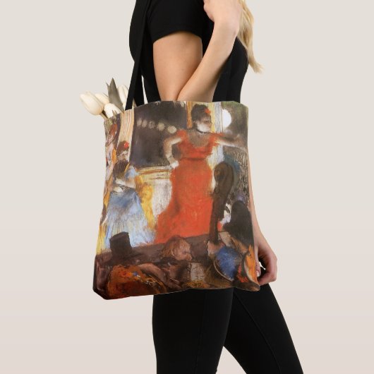 Cafe Concert in Les Ambassadeurs door Edgar Degas Tote Bag (Dichtbij)