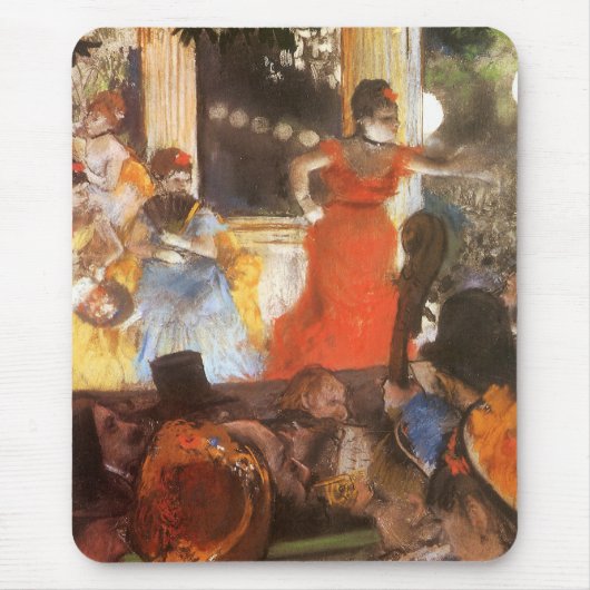 Cafe Concert in Les Ambassadeurs van Edgar Degas Muismat (Voorkant)