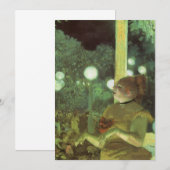 Cafe concert van Edgar Degas, kunst (Voorkant / Achterkant)