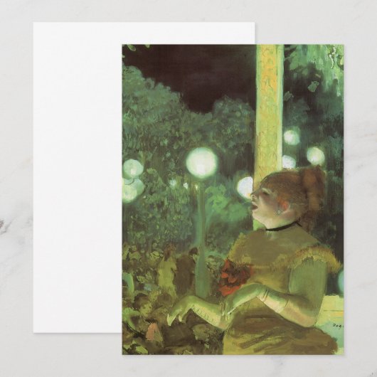 Cafe concert van Edgar Degas, kunst (Voorkant / Achterkant)