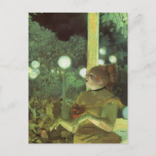 Cafe concert van Edgar Degas,  kunst Briefkaart