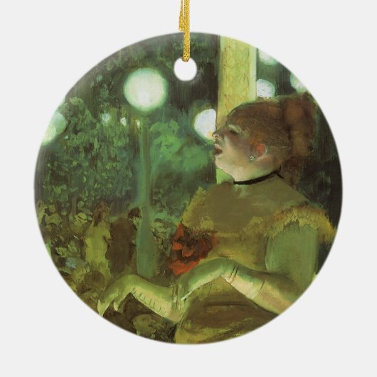 Cafe concert van Edgar Degas,  kunst Keramisch Ornament (Achterkant)