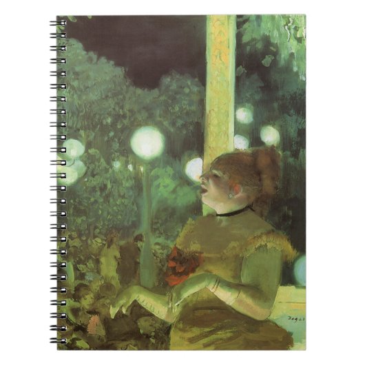 Cafe concert van Edgar Degas,  kunst Notitieboek (Voorkant)