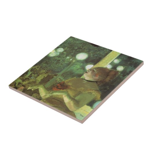 Cafe concert van Edgar Degas,  kunst Tegeltje (Zijkant)