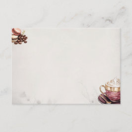 Café Crémeux Basic Blank Recept Kaart