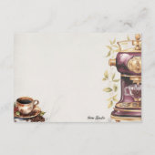 Café Crémeux Basic Blank Recept Kaart (Achterkant)