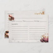 Café Crémeux Basic Recept Kaart (Voorkant / Achterkant)