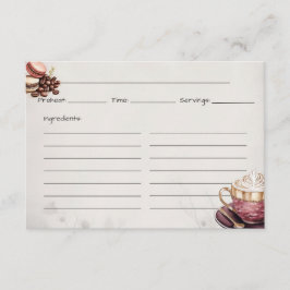 Café Crémeux Basic Recept Kaart