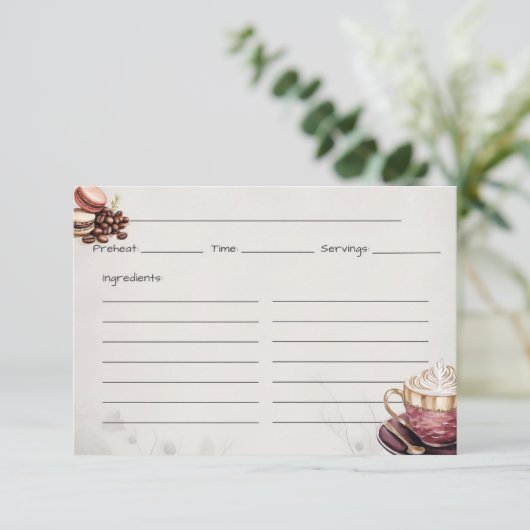 Café Crémeux Basic Recept Kaart (Staand voorkant)