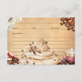 Café Crémeux Recept Kaart