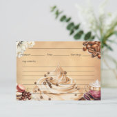 Café Crémeux Recept Kaart (Staand voorkant)