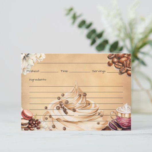 Café Crémeux Recept Kaart (Staand voorkant)