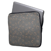 Café Croissants Laptop Sleeve (Voorkant Links)
