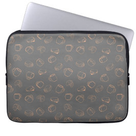 Café Croissants Laptop Sleeve