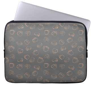 Café Croissants Laptop Sleeve