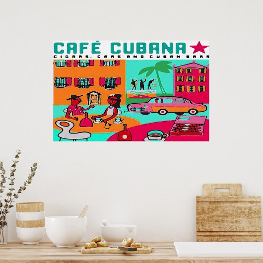 café cubana poster (Keuken)