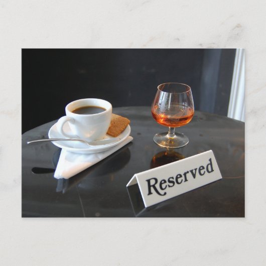 Café Culture Briefkaart (Voorkant)