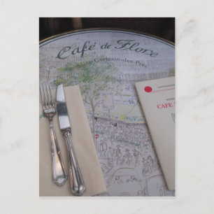 Cafe de Flore, Parijs, Frankrijk - Plaatsing, Menu