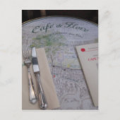 Cafe de Flore, Parijs, Frankrijk - Plaatsing, Menu (Voorkant)