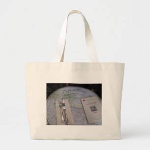 Cafe de Flore, Parijs, Frankrijk - Plaatsing, Menu Grote Tote Bag