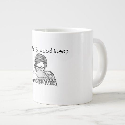 cafe de ideas grote koffiekop (Voorkant rechts)