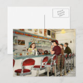 Cafe - De lokale hangout 1941 Briefkaart (Voorkant / Achterkant)