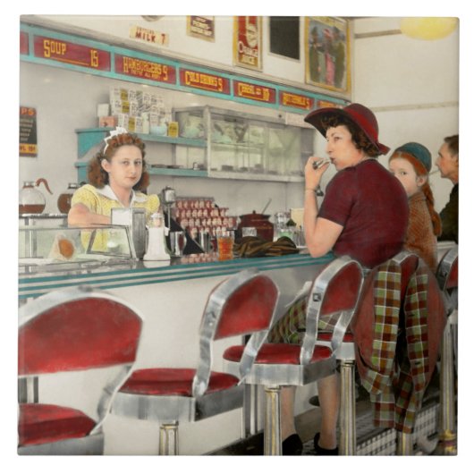 Cafe - De lokale ontmoetingsplek 1941 Tegeltje (Voorkant)