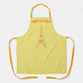 Cafe de Paris Eiffeltoren All-Over Print Schort (Voorkant)
