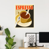 Cafe Deco Espresso Poster (Thuiskantoor)