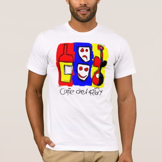 Cafe Del Ray - Gitaar T-shirt (Voorkant)