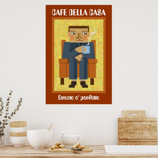 Cafe della casa poster (Keuken)