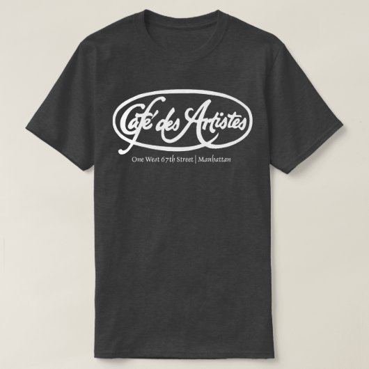 Café des Artists T-shirt (Design voorkant)