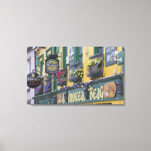 Café, Dingle, Dingle-schiereiland, County Kerry, Canvas Afdruk (Voorkant)